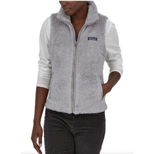PATAGONIA Grey Los Gatos Fuzzy Vest Size Medium casual comfort winter fall